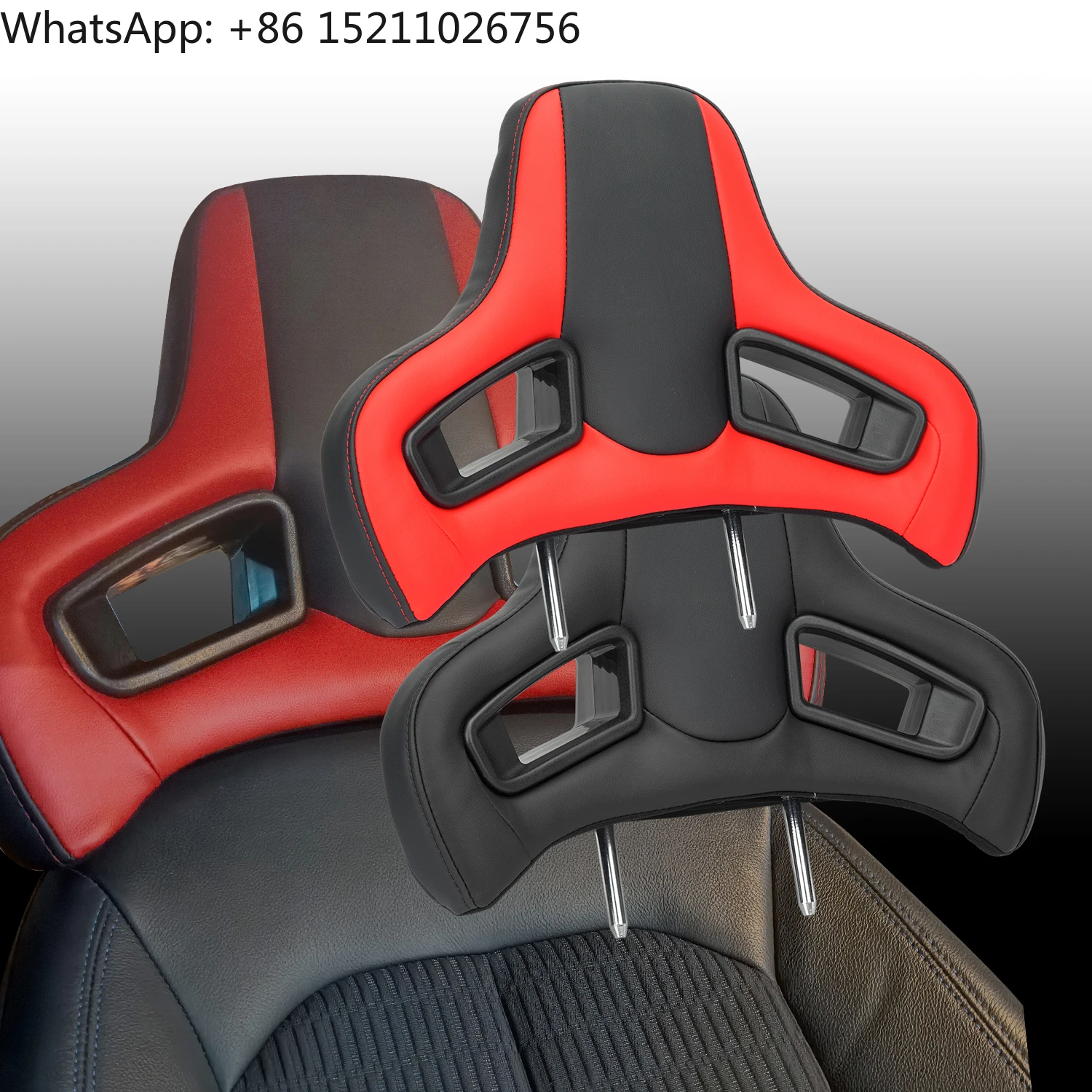 

Подголовник автомобильного спортивного сиденья с системой Plug&Play, кожаная подушка для шеи из ПВХ, подушка для универсального оригинального подголовника гоночного сиденья