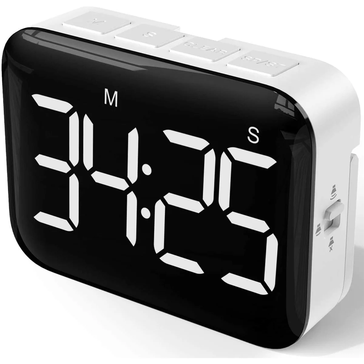 Digital Kitchen Timer - Magnetic Countdown Count Up Timer with Large LED Display Loud Volume for Cooking and for Kids