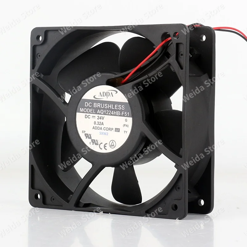 Authentic originaADDA DC24V 0.32A 12038 120X120X38MM 12CM 3D mist machine Waterproof humidifier inverter AQ1224HB-F51 coolingfan