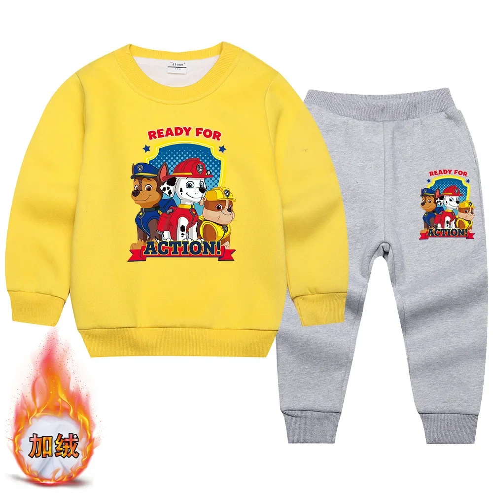 SPIN MASTER Boy and Girlds Clothes Paw Patrol Kids Boutique Clothing Spring and Autumn Outfit Set Cartoon Cute Trousers Cotton