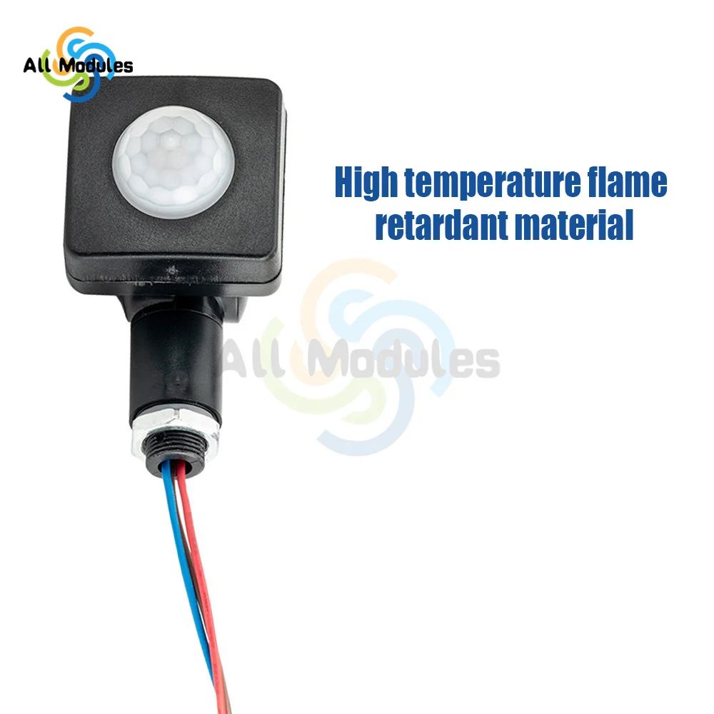 Mini Trumpet Human Body Infrared Sensor Switch AC85-265V PIR Motion Sensor Detector Waterproof Outdoor Opening 12MM 10MM