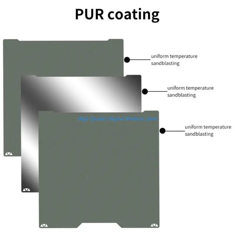 U2JE مزدوج طباعة طبق الطباعة صفيحة الصلب السرير للطابعات التي تتميز بدقة الآلات ومقاومة للحرارة