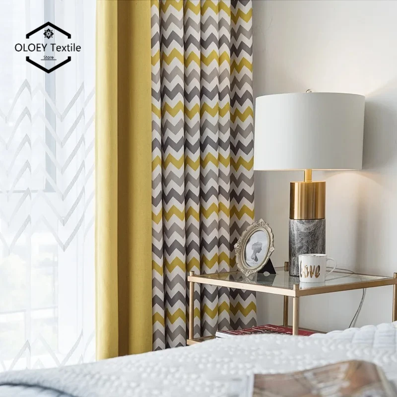 

Yellow Striped Curtains for Living Room Bedroom Custom Made Window Drapes Bedroom Home Decor Personalized Size Tailored Design