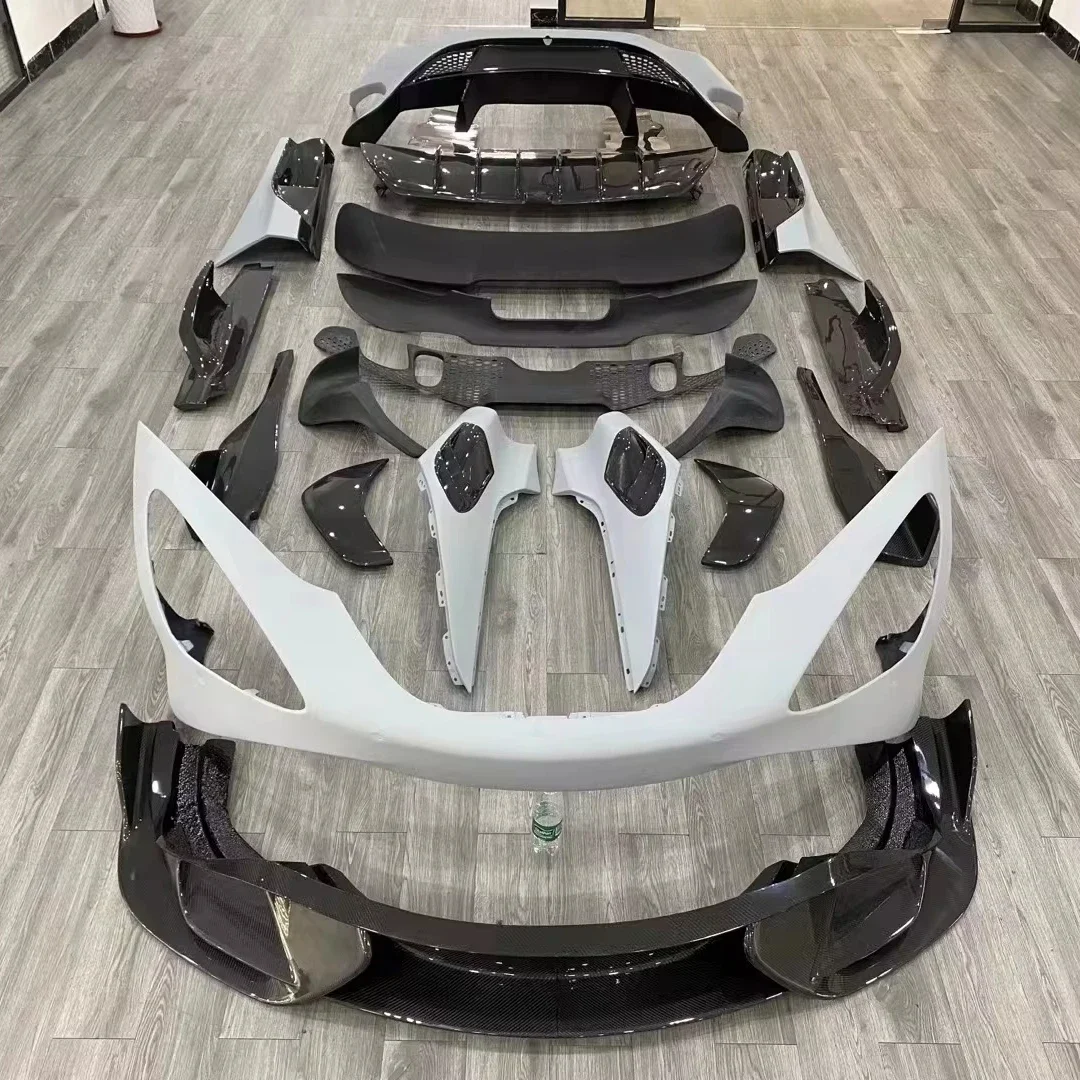 High quality 765LT semi-carbon fiber aerodynamic body kit for McLaren 720s modification and upgrade