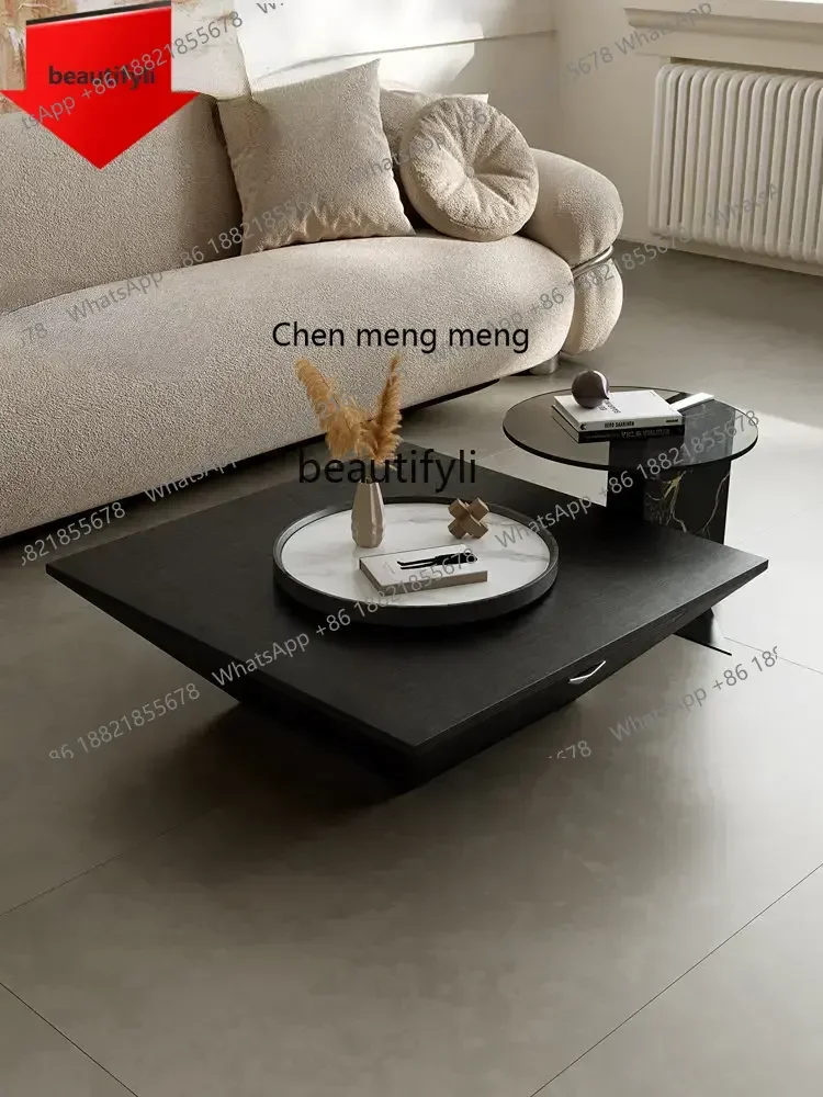 new  Modern Tea Table Combination Living Room Home Small Apartment Inverted Triangle Tea Table High Sense ss 8617