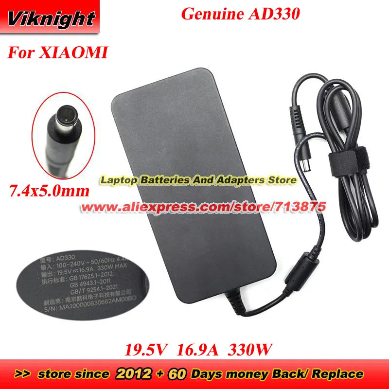 Genuine AD330 19.5V 16.9A 330W AC Adapter for XIAOMI REDMI R7 6800 3060 Power Supply With 7.4x5.0mm tip Charger