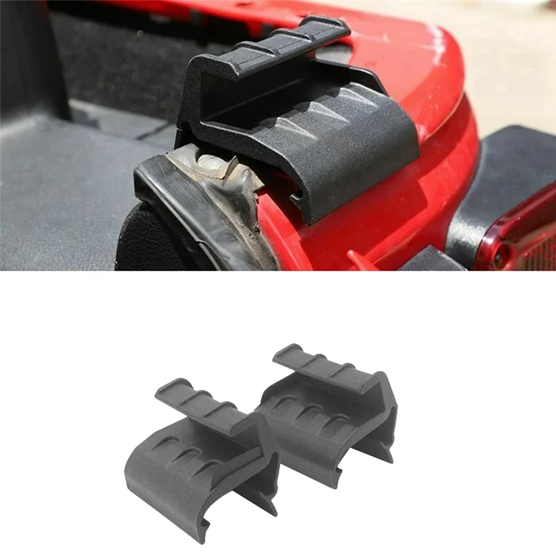 

1 пара автомобильных аксессуаров с мягким верхом 55395761AE 55395760AE для Jeep 2007-2018, зажимы для крепления заднего стекла с мягким верхом Wrangler