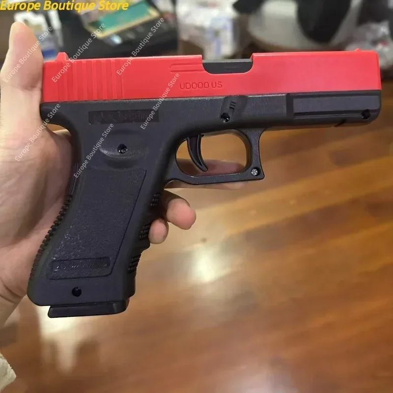 High Quality Soft Bullet Toy Gun Manual G17 Air Gun with Lower Magazine Laser Outdoor Sports Game Children Gift