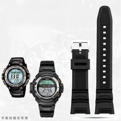 For GSHock Casio SGW-100 Resin Watch Strap Men 24mm Replace Original Mountaineering Black Sports Concave Interface Accessories