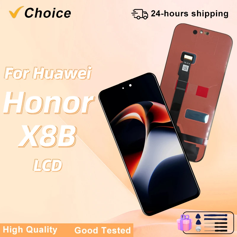 huawei-honor-x8b-lcd-lly-lx1用ディスプレイタッチスクリーンデジタイザー、honor-x8b-lcd-lly-lx2-lly-lx3交換部品