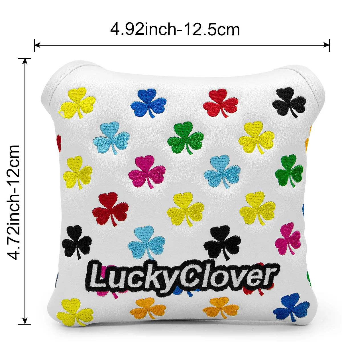 2024 NEW Clover Skull Golf Club Cover Square Putter Cover High Quality Club Head Protector Fast Shipping 골프 용품 Golf Head Covers