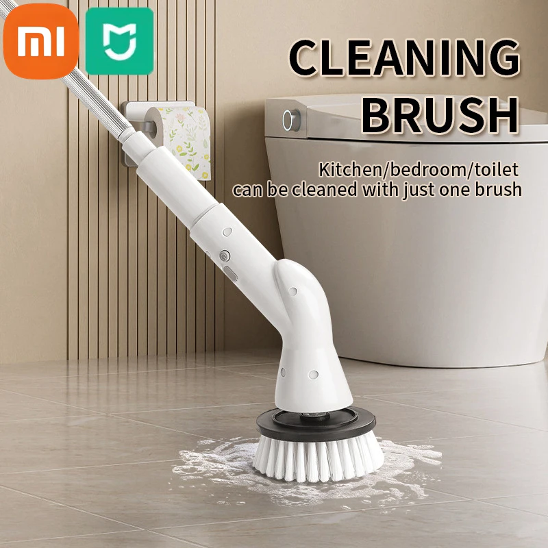 

Xiaomi MIJIA 6 in 1 Powerful Electric Cleaning Brush Wireless Spin Scrubber Brush Deep Cleaning Heads For Bathroom Kitchen