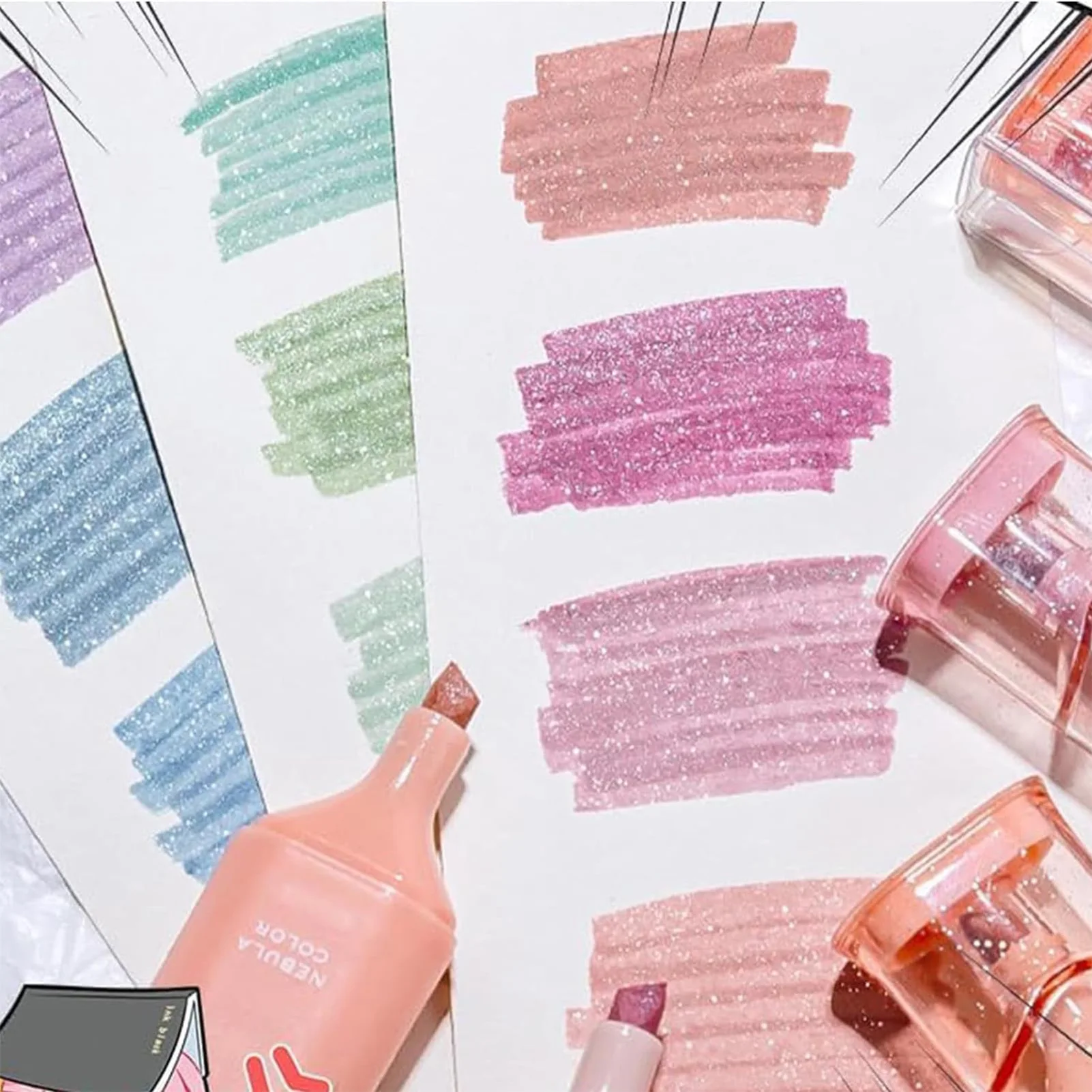 4 шт., флуоресцентные маркеры для рисования