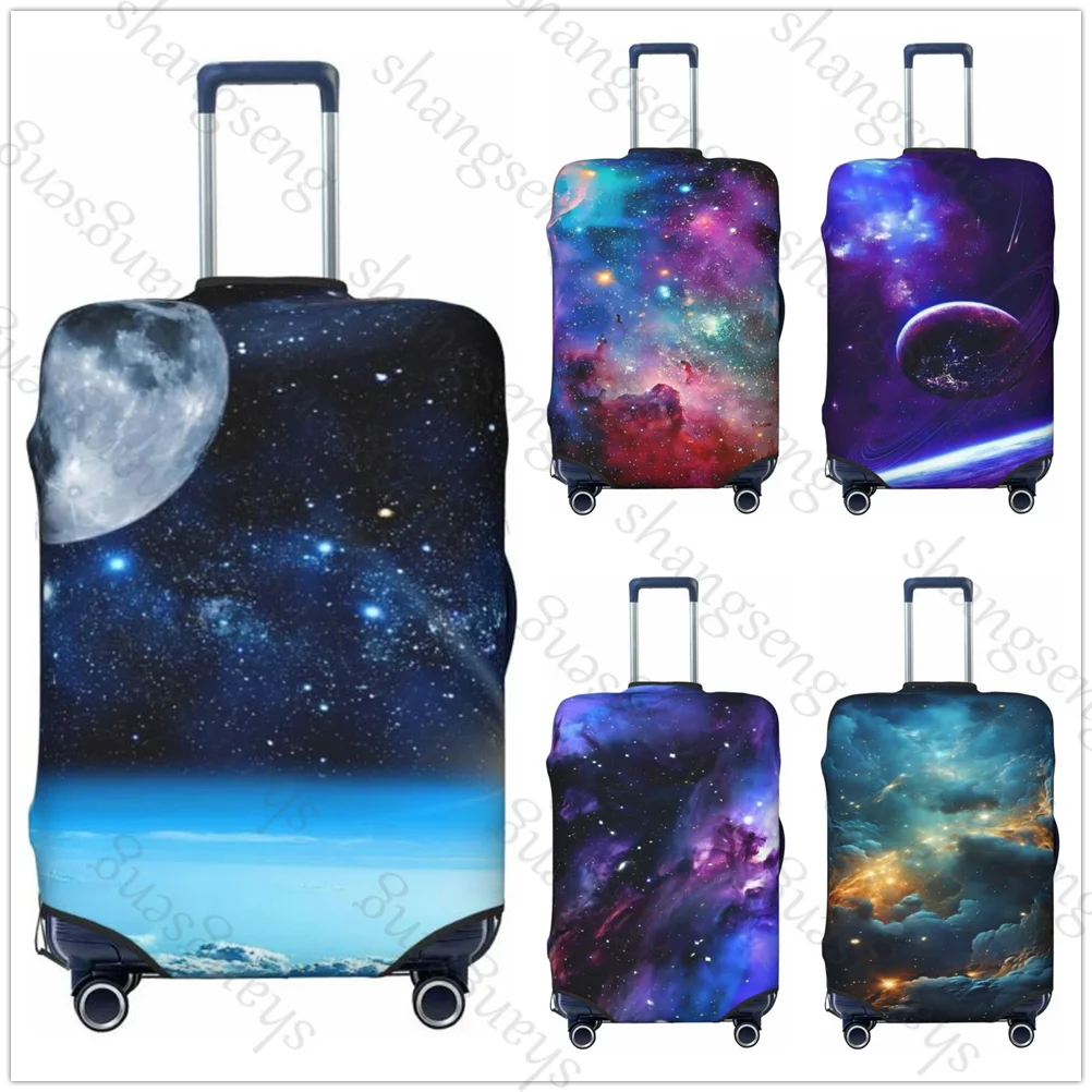 Starry universe spessa copertura protettiva per bagagli elastica tuta con cerniera per borsa 18-32in copri valigia Trolley da viaggio