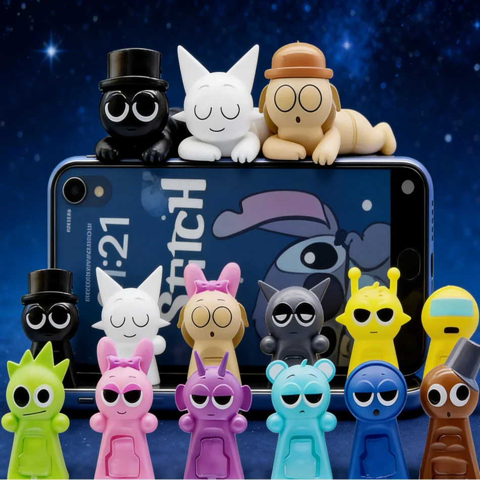 

Hot New 12PCS Mini Sprunki Action Figures Toys Cartoon Sprunki Wenda Model Dolls Kids Gift