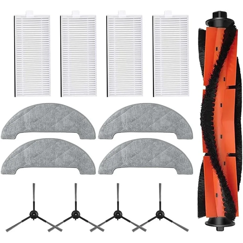 TCF-Hepa Filtro Mop Panno Spazzola laterale principale Kit di parti di ricambio per IMOU RV1 Pro/RV1 Pro Max, Aspirapolvere