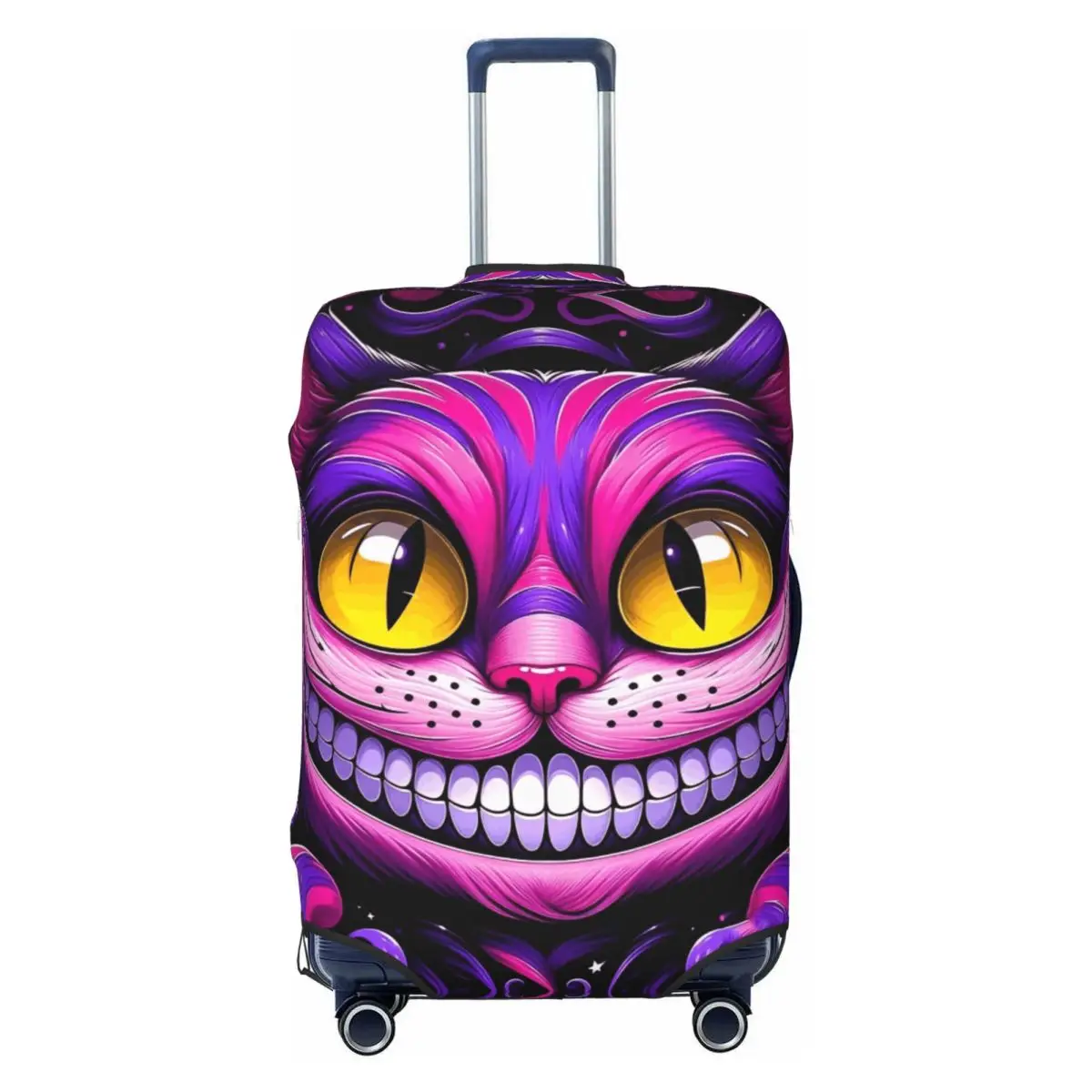 

Custom Cheshire Cat Suitcase Cover Alice In Wonderland Manga Vacation Travel Useful Luggage Supplies Protector
