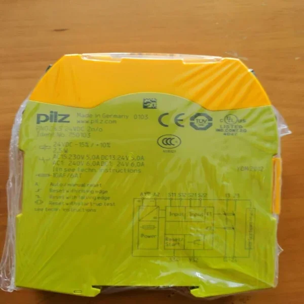 

2026 1pcs New Safety Relay S3 750103 24vdc 2n/o Brand New Original Spot Plc