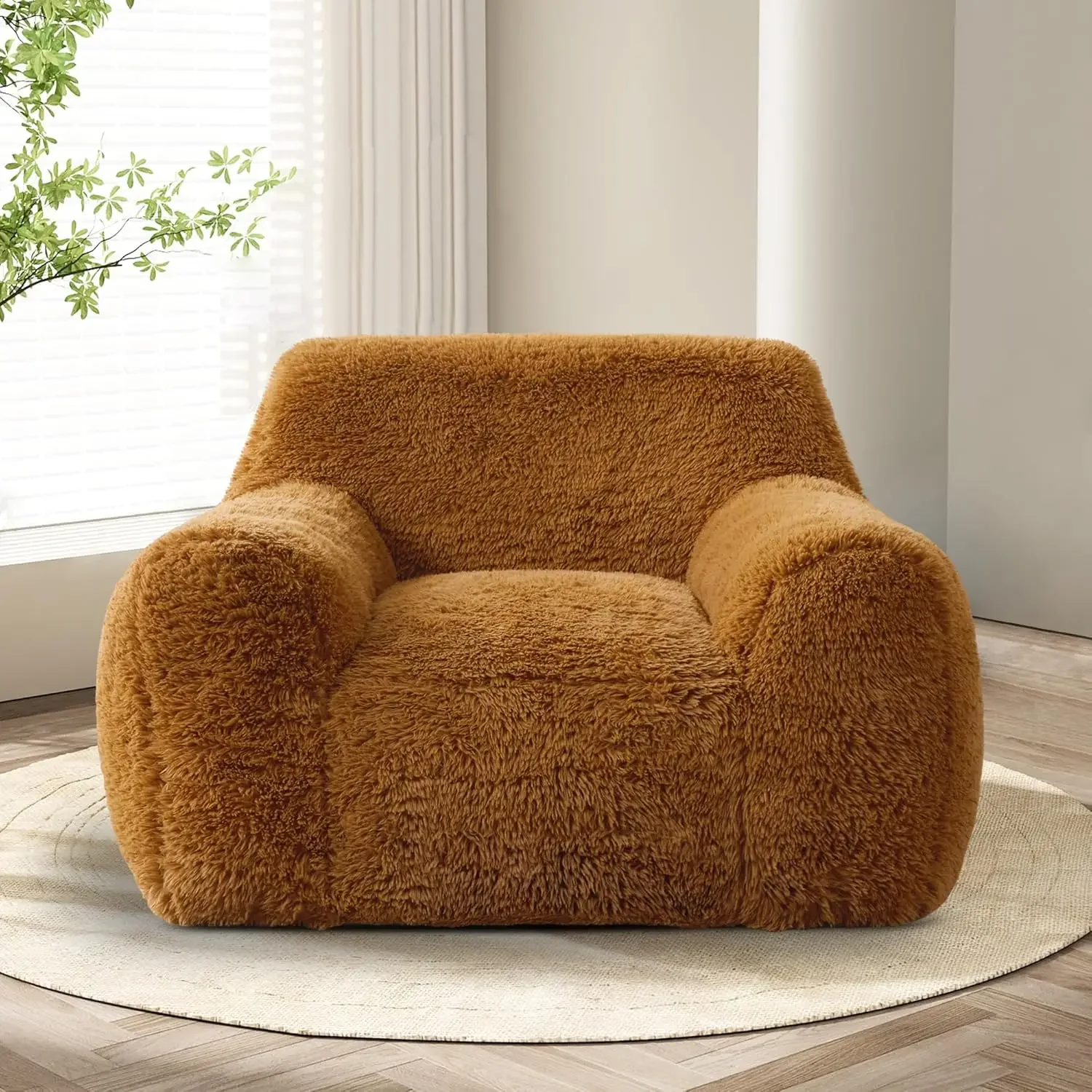 

Bean Bag Chair Giant Bean Bag Chairs for Adults, Bean Bag Sofa Chair with Armrests, Oversize Beanbag Couch Comfy Chair