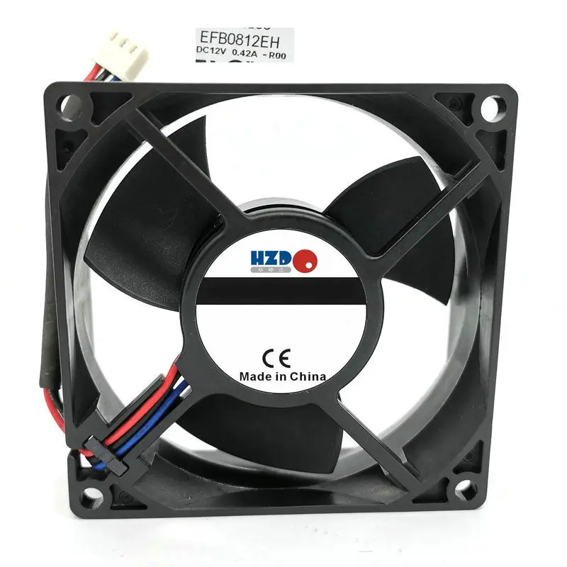 8cm 8025 12V 0.42A  EFB0812EH -R00 3wirel Cooling Fan EFB0812EHF-R00 8032 0.68A