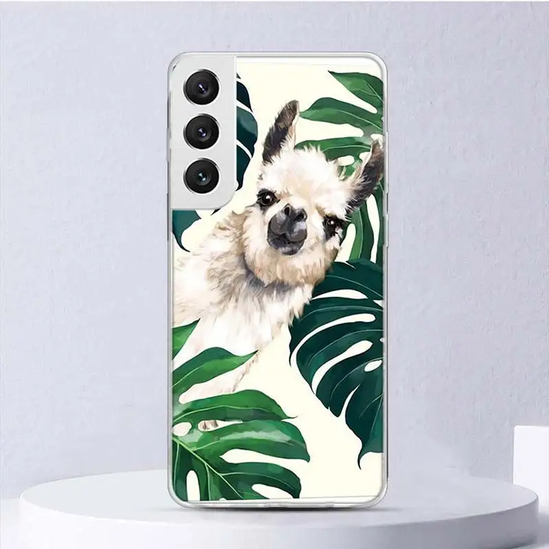 Lama Llama Alpacas Soft Case For Samsung Galaxy S24 S23 S22 S21 Ultra S20 FE S10 Plus Phone Cover S9 S8 + S10E Funda Coque