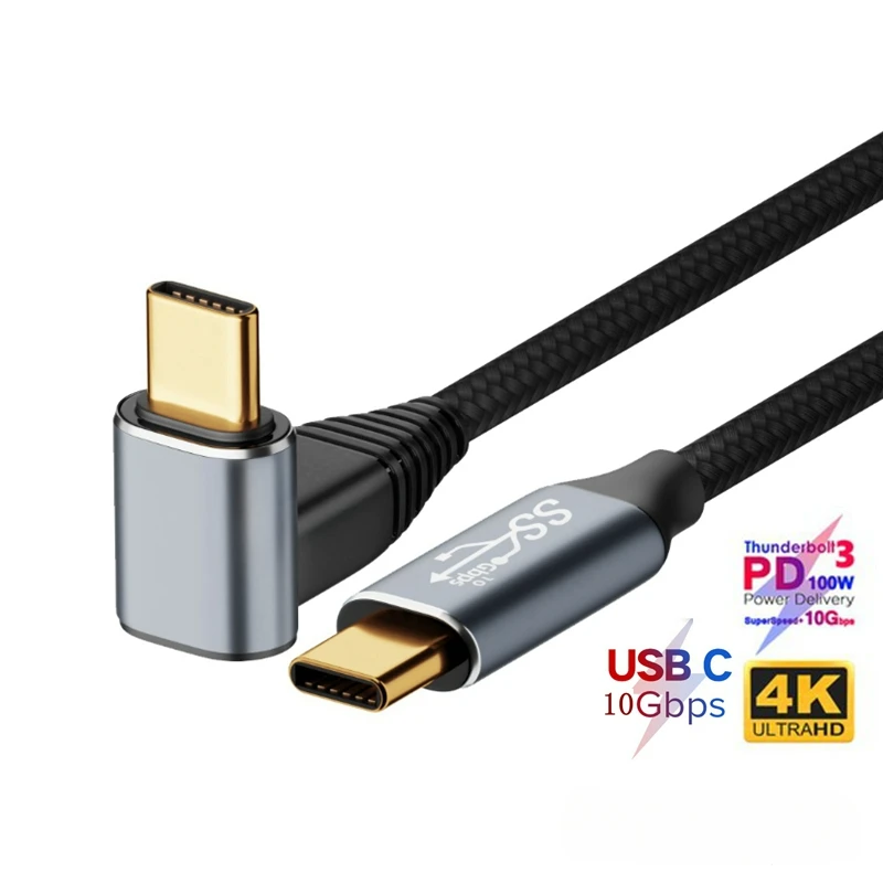 USB C to Type C 3.1 Gen2 10Gbps Thunderbolt 3 4K 60Hz PD100W 5A Fast Charging Cable Cord 3M For MacBook Pro Steam Deck Samsung