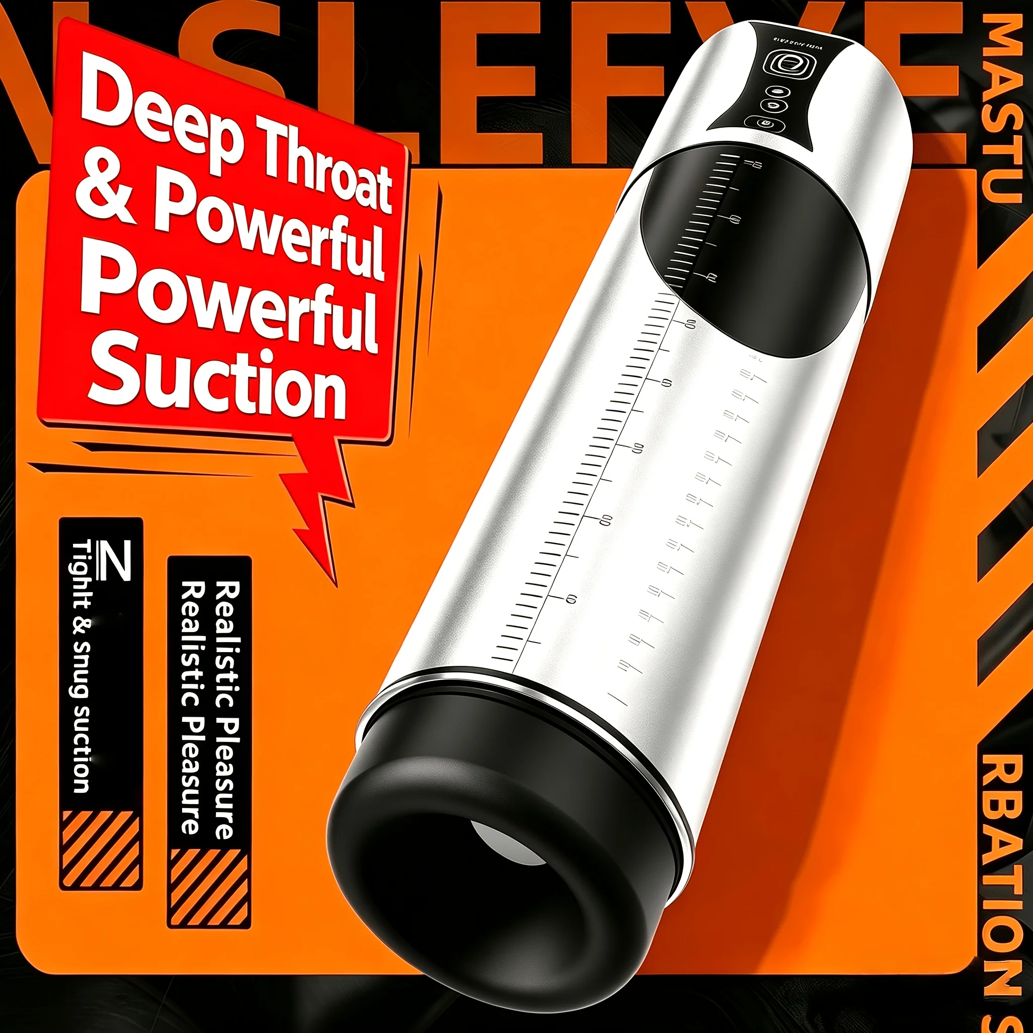 Portable Electric Training Penis Pump 9 Suction Setting One Click Operation Soft Replaceable Sleeve Easy Clean For Men Daily Use