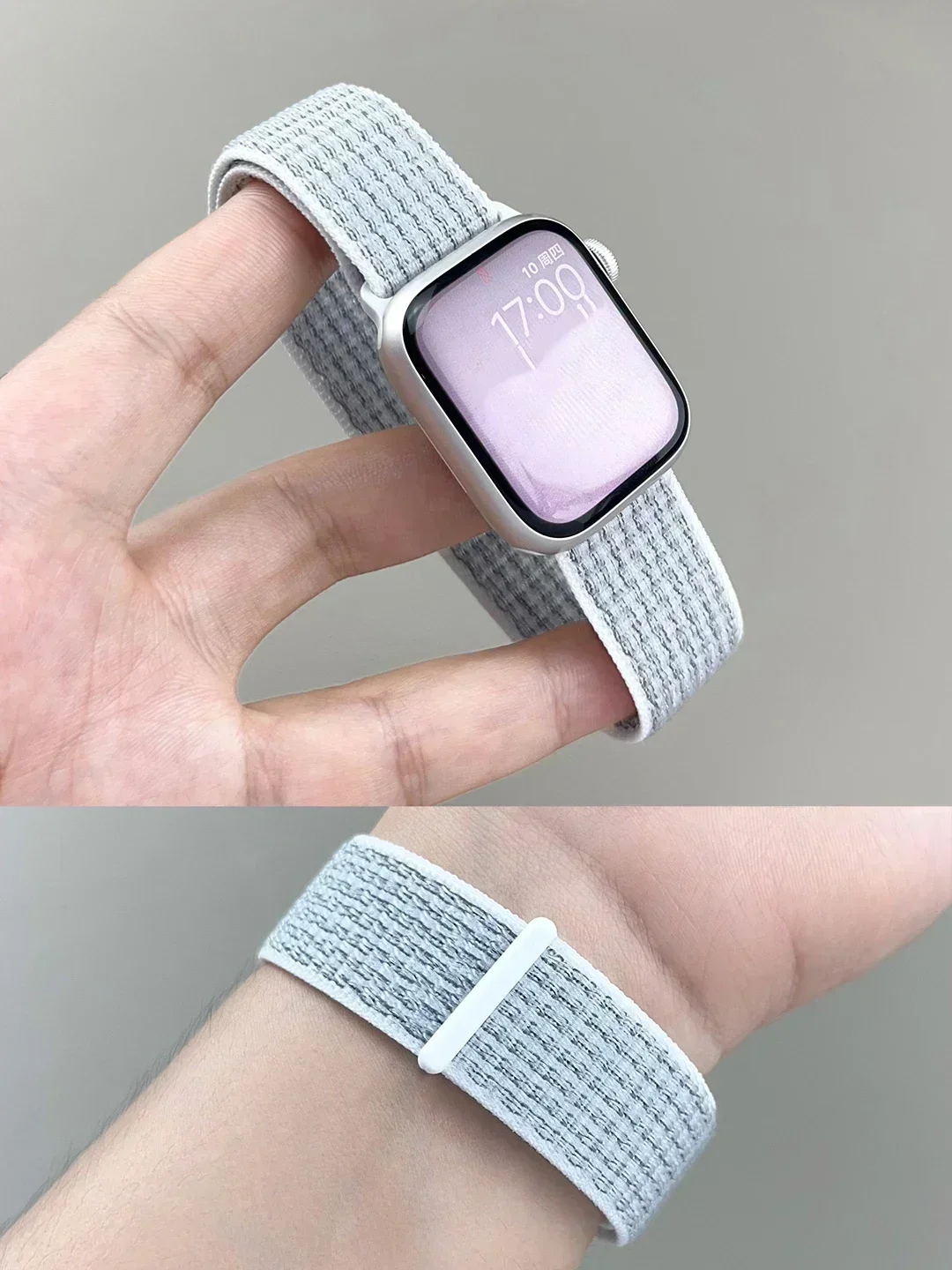 Nylon-Schlaufenarmband für Apple Watch 12 Armbänder 42mm 46mm 41mm 45mm 40mm 44mm 49mm Armband Correa iWatch Series 11 10 SE3 9 8 7 Ultra – Detail 19