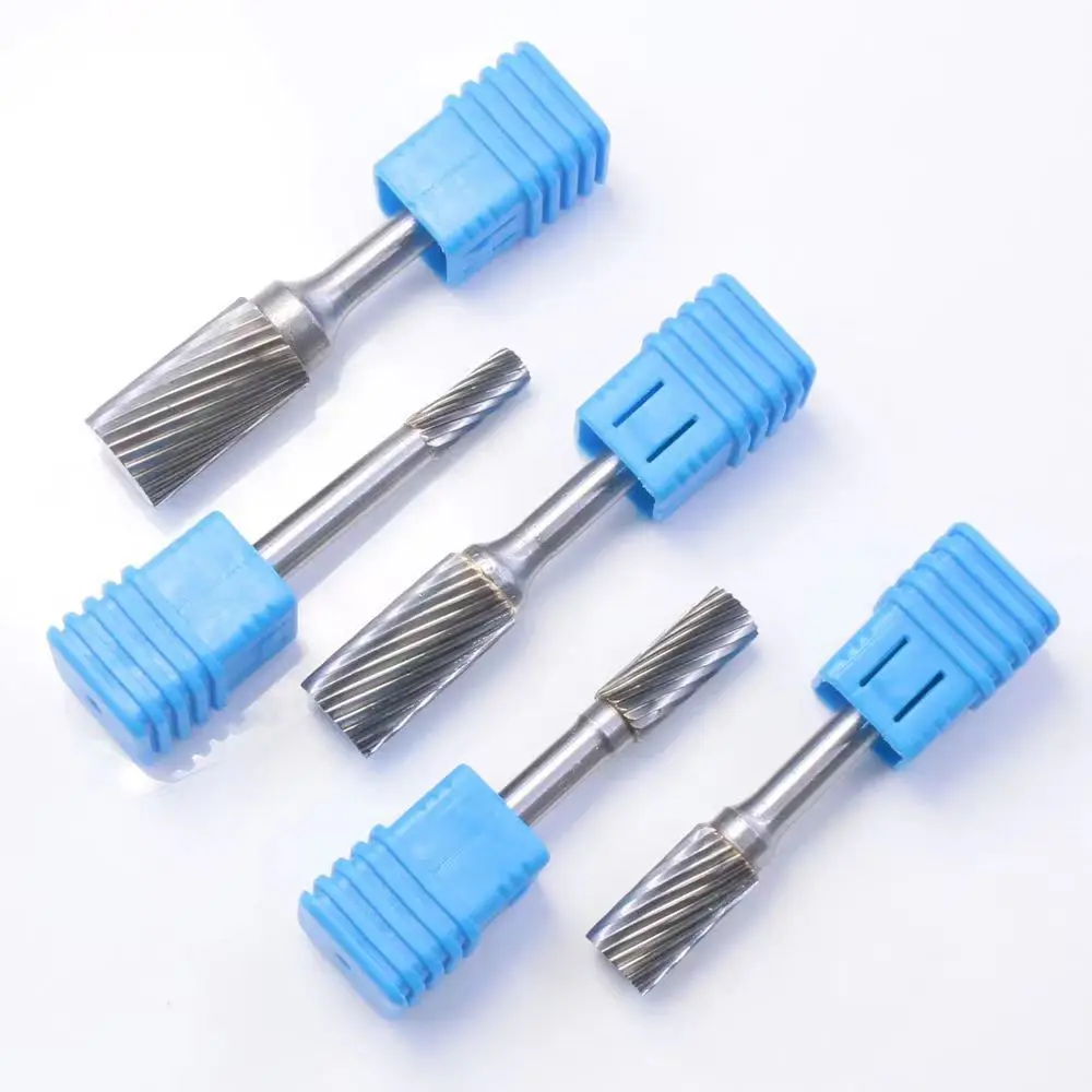 6mm A Type Head Tungsten Carbide Alloy Rotary File Drill Milling Carving Bit Point Burr Die Grinder Abrasive Tools for Metal