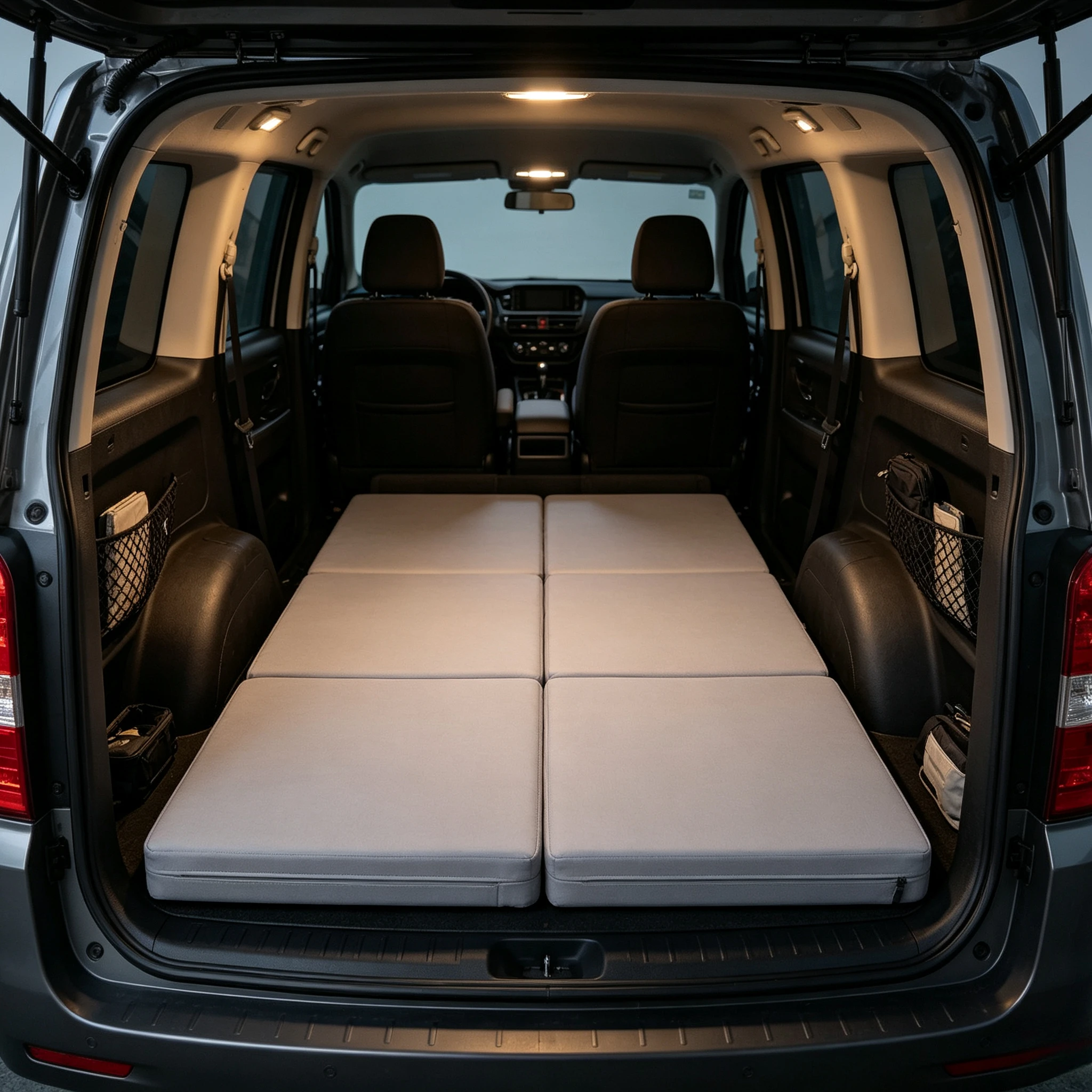 Non‑Inflatable SUV Trunk Sleeping Mat, Foldable Double‑Size Car Bed Pad, Portable Solid Car Fill Pad for Road Trip&Camping Rest