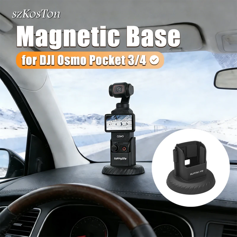 Magnetische Halterung für DJI OSMO POCKET 3 4 Magnetischer Basisclip-Halter für DJI Pocket 3 4 Auto/Vlog/Tisch-Actionkamera Zubehör