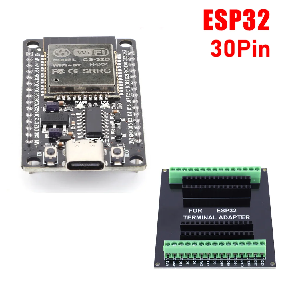 ESP32 WROOM-32 Development Board TYPE-C Micro USB WiFi Bluetooth Ultra-Low Power Consumption Dual Core Wireless BT Module 30 pin