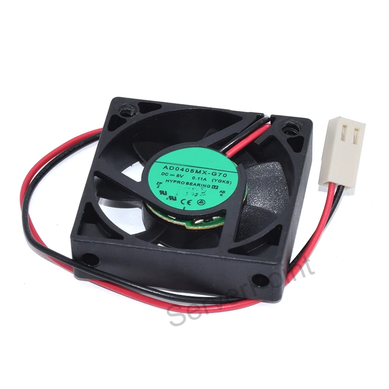 Genuine New  For AD0405MX-G70 4cm DC 5V 0.11A 2-Wire Server Inverter PC Case Cooling Silence Fan