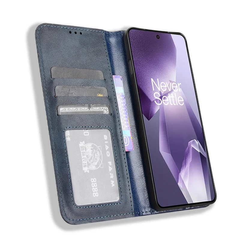 Für OnePlus 13R 13R 5G Hülle Brieftasche Flip Style Vintage Leder Handyhülle für One Plus Ace5/Ace5 Pro 5G mit Fotorahmen