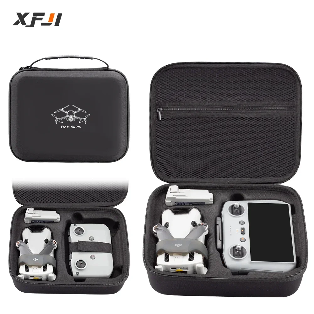 

Carrying Case for DJI Mini 4 Pro Storage Bag Drone Accessories Box for DJI Mini 4 Pro RC 2/RC N2 Controler All-in-one Handbag