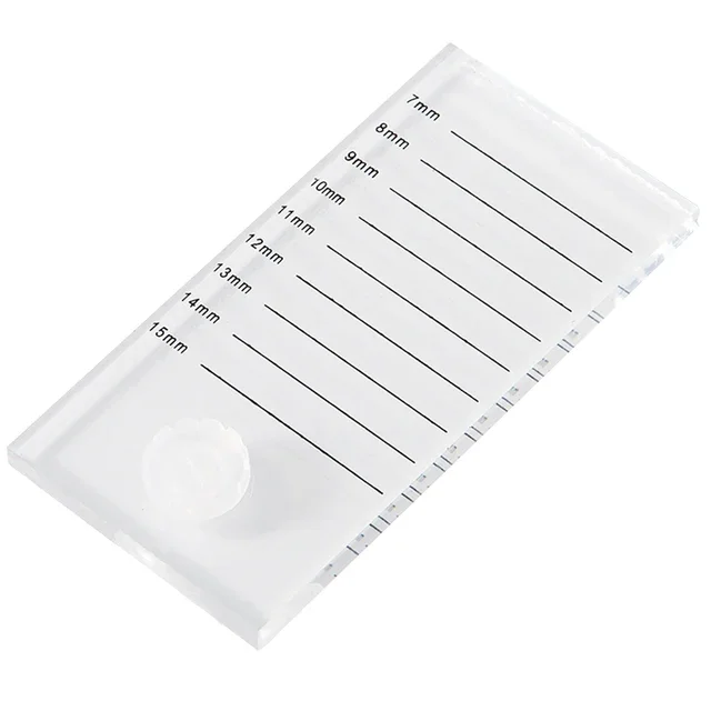 Yelix Acrylic lash holder eyelash extension supplies False Eyelashes Stand with Tick Mark Pallet lashes accessories lash Tools