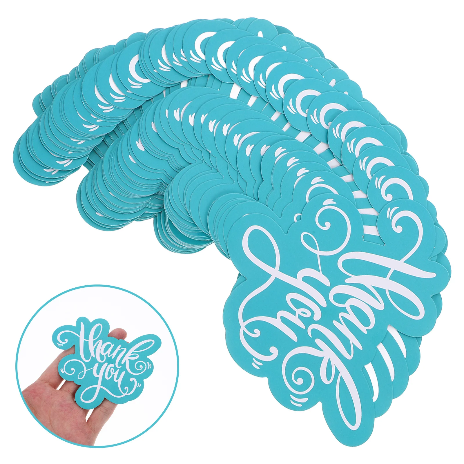 

50Pcs Thank You Cards Mini Size Small Business Supplies Double-Sided Prints Thick Cardstock Envelope Included Thank You Card