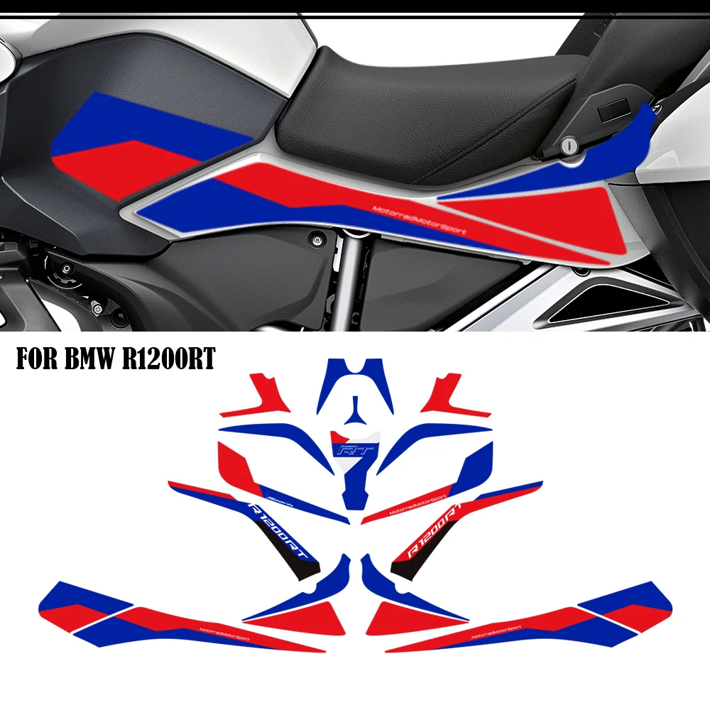 

Motorcycle Fairing Fender Trunk Luggage Cases Protector Tank Pad Grips Kit Knee Wheels Stickers Decals For BMW R1200RT R 1200 RT