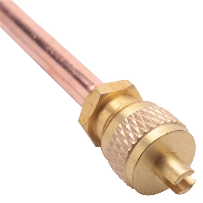 Katup AEE3-6X 10, 1/4 Inci SAE X 1/4 Inci OD X 4 Inci Stem Core, Pendingin AC
