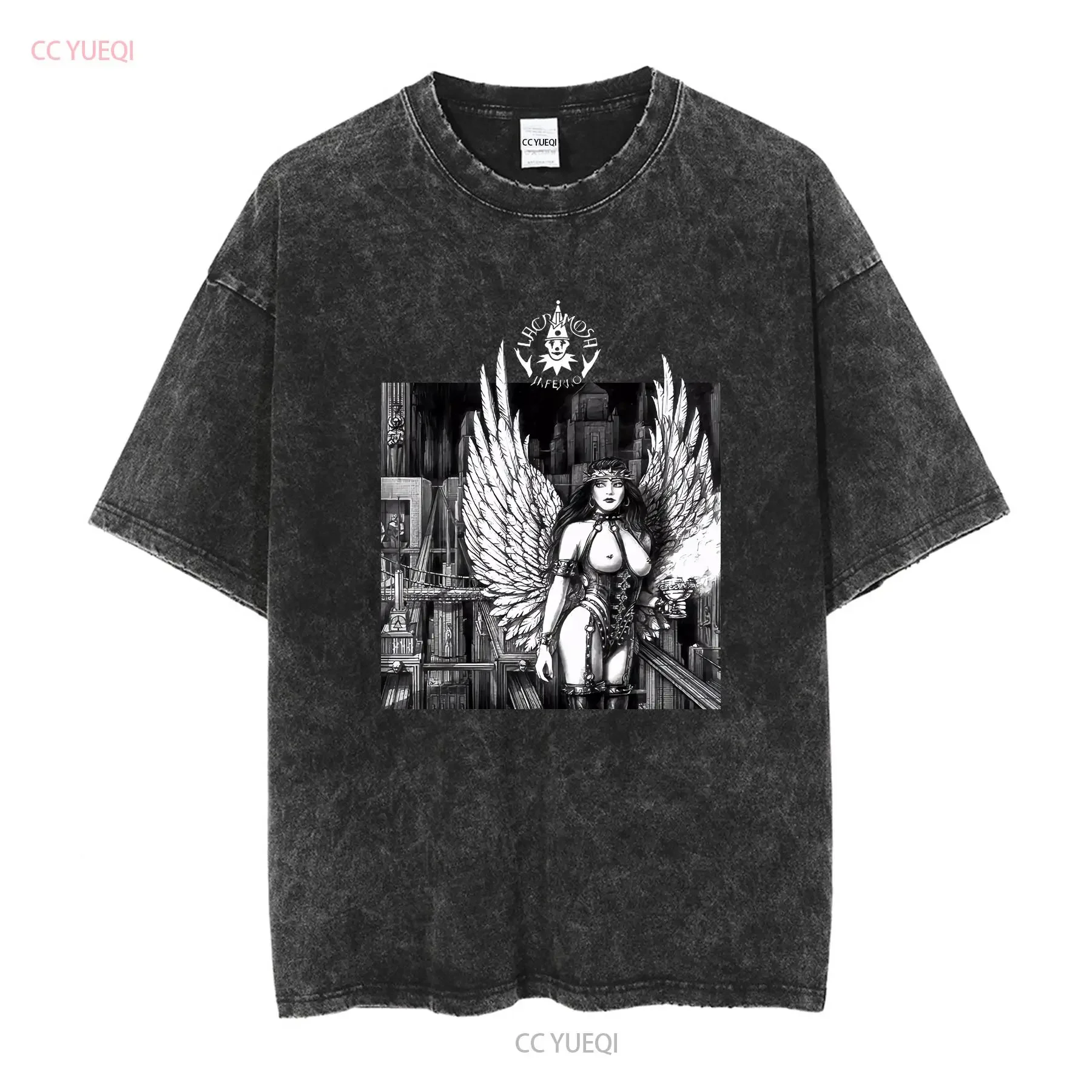 Lacrimosa Inferno T Shirt Black Fullsize S 5XL vintage Washed Comfortable Soft Slightly Unisex fashion Breathable streetwear