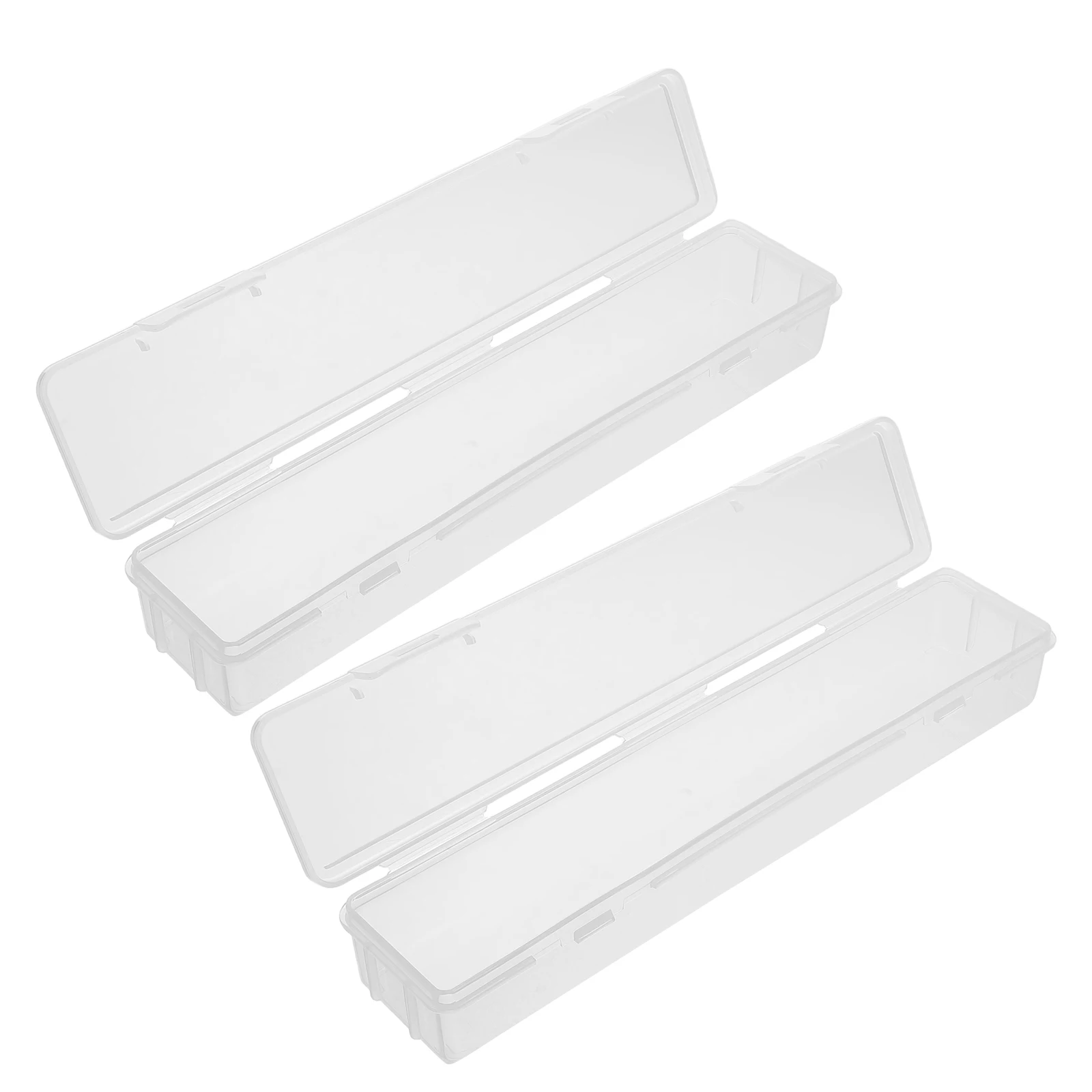 

2pcs Portable Toothbrush Case Clear Hard Plastic Transparent Storage Box Dustproof Waterproof Travel Holder With Cover Electric