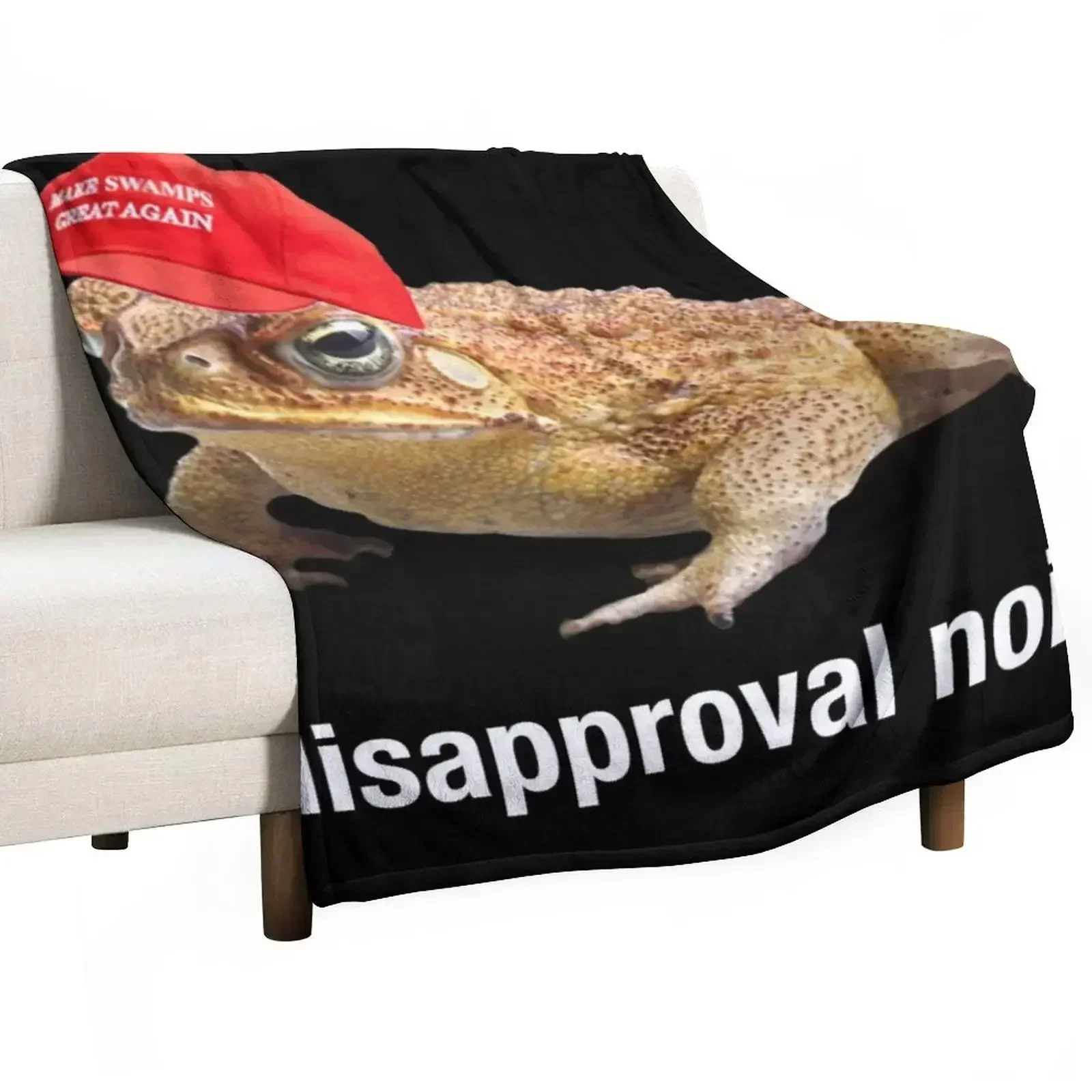 Conservative Frog Throw Blanket Flannel Fabric Soft Plaid funny gift Comforter Weighted sofa bed Blankets