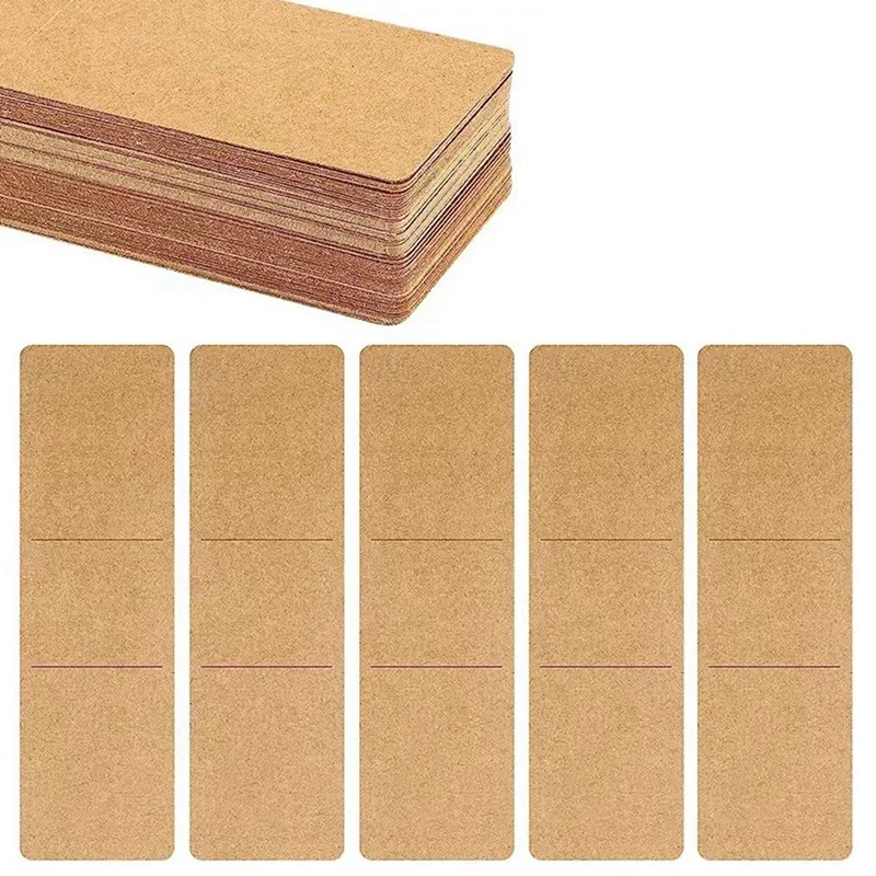 

Манжеты, коричневые книжные маркеры, Обложка, держатель, пустые витринные карты, сделай сам, закладки 100 шт.