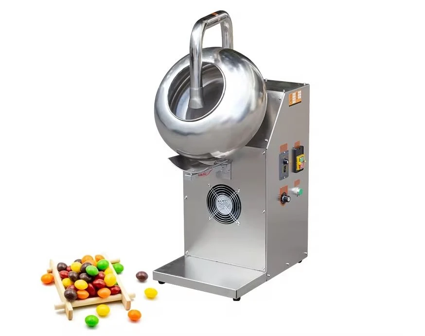 Snack Seasoning Machine Food Flavoring Mixer Almond Sugar Syrup Small Candy Chocolate Coating Machine