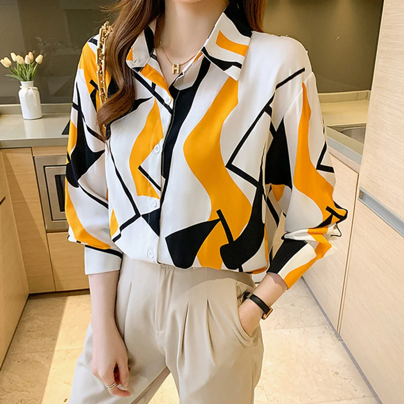 Camisas E Blusas Long Sleeve Shirts Tops Summer Office Elegant Blouses Women Chemisier Femmes Chic Streetwear Y2K Clothes