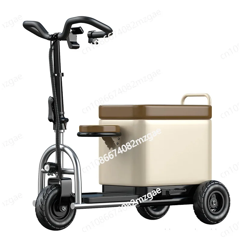 

Small electric tricycle the elderly scooter electric suitcase pick up children battery car folding lithium battery car