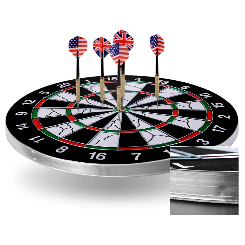 18 Inch Thickened Flocked Dartboards With 6 Darts Two Sided