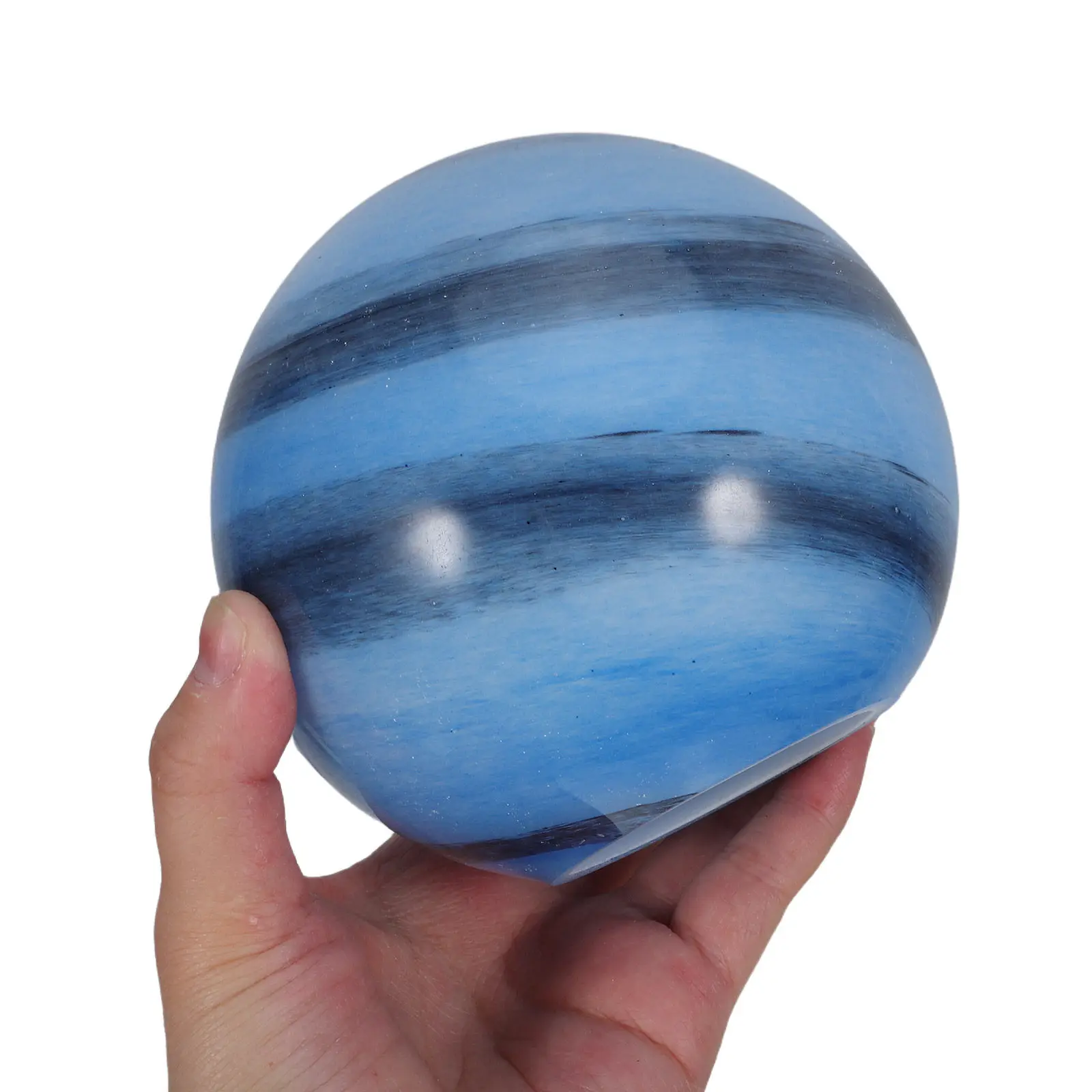 5 Inch Round Glass Globe Lamp Shade Blue Replacement Cover Fits G9 E14 Bulbs Fixture Pendant Wall Sconce Chandelier Vanity Light