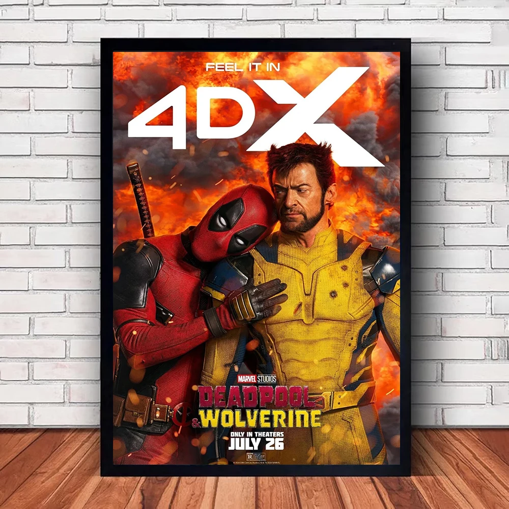 Marvel Movie plakat Deadpool rosomak na płótnie wydruk ścienny Mural superbohater malarstwo dekoracyjne dekoracja domu prezent urodzinowy