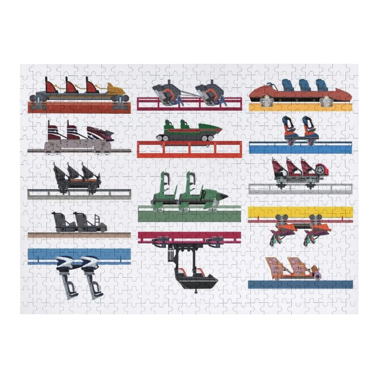 

Six Flags Magic Mountain Coaster Cars 2020 Jigsaw Puzzle Personalized Toy Wood Photo Personalized Puzzle